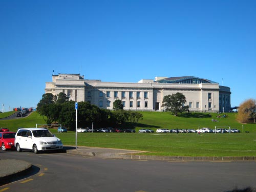 オークランド博物館 Aucklandの街角で